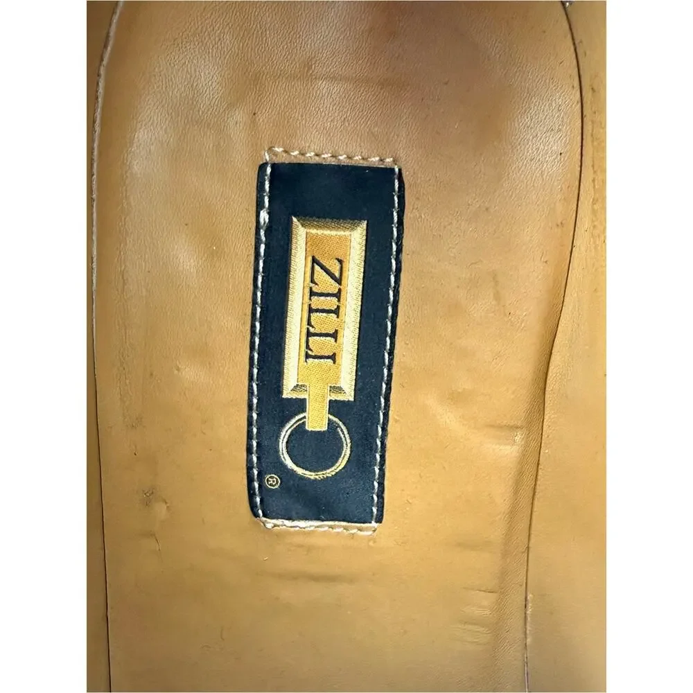 Zilli men blue full crocodile skin derbies size 44 EU or 11 US Retail 4500$